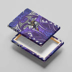 Melbourne Storm Rugby Canvas Wall Art Polynesian Tribal Warrior Lightning Purple Pattern