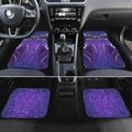 Melbourne Storm Rugby Car Mats Polynesian Tribal Warrior Lightning Purple Pattern