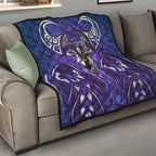 Melbourne Storm Rugby Quilt Polynesian Tribal Warrior Lightning Purple Pattern