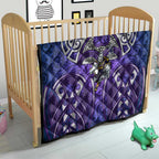 Melbourne Storm Rugby Quilt Polynesian Tribal Warrior Lightning Purple Pattern