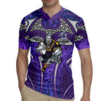 Melbourne Storm Rugby Rugby Jersey Polynesian Tribal Warrior Lightning Purple Pattern