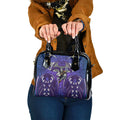 Melbourne Storm Rugby Shoulder Handbag Polynesian Tribal Warrior Lightning Purple Pattern