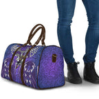 Melbourne Storm Rugby Travel Bag Polynesian Tribal Warrior Lightning Purple Pattern