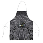 Penrith Panthers Rugby Apron Polynesian Tribal Panther Warrior Black Grey Pattern