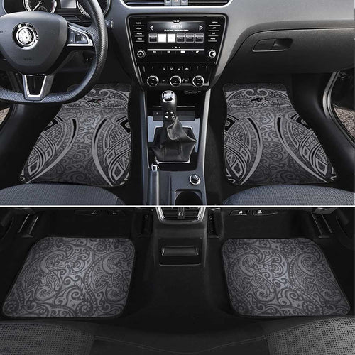 Penrith Panthers Rugby Car Mats Polynesian Tribal Panther Warrior Black Grey Pattern