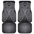 Penrith Panthers Rugby Car Mats Polynesian Tribal Panther Warrior Black Grey Pattern