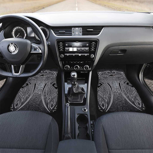 Penrith Panthers Rugby Car Mats Polynesian Tribal Panther Warrior Black Grey Pattern