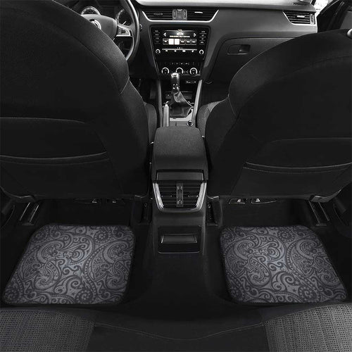 Penrith Panthers Rugby Car Mats Polynesian Tribal Panther Warrior Black Grey Pattern