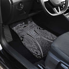 Penrith Panthers Rugby Car Mats Polynesian Tribal Panther Warrior Black Grey Pattern