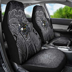 Penrith Panthers Rugby Car Seat Cover Polynesian Tribal Panther Warrior Black Grey Pattern