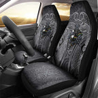 Penrith Panthers Rugby Car Seat Cover Polynesian Tribal Panther Warrior Black Grey Pattern