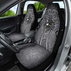 Penrith Panthers Rugby Car Seat Cover Polynesian Tribal Panther Warrior Black Grey Pattern