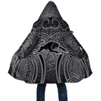 Penrith Panthers Rugby Cloak Polynesian Tribal Panther Warrior Black Grey Pattern