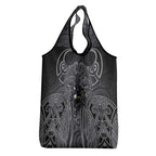 Penrith Panthers Rugby Grocery Bag Polynesian Tribal Panther Warrior Black Grey Pattern