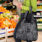 Penrith Panthers Rugby Grocery Bag Polynesian Tribal Panther Warrior Black Grey Pattern