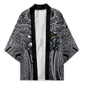 Penrith Panthers Rugby Kimono Polynesian Tribal Panther Warrior Black Grey Pattern