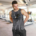 Penrith Panthers Rugby Men Tank Top Polynesian Tribal Panther Warrior Black Grey Pattern