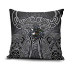 Penrith Panthers Rugby Pillow Cover Polynesian Tribal Panther Warrior Black Grey Pattern