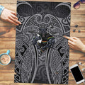 Penrith Panthers Rugby Puzzle Polynesian Tribal Panther Warrior Black Grey Pattern