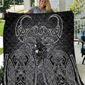 Penrith Panthers Rugby Quilt Polynesian Tribal Panther Warrior Black Grey Pattern