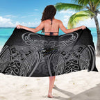 Penrith Panthers Rugby Sarong Polynesian Tribal Panther Warrior Black Grey Pattern