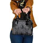 Penrith Panthers Rugby Shoulder Handbag Polynesian Tribal Panther Warrior Black Grey Pattern