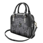 Penrith Panthers Rugby Shoulder Handbag Polynesian Tribal Panther Warrior Black Grey Pattern