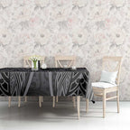 Penrith Panthers Rugby Tablecloth Polynesian Tribal Panther Warrior Black Grey Pattern