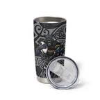 Penrith Panthers Rugby Tumbler Cup Polynesian Tribal Panther Warrior Black Grey Pattern