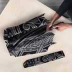 Penrith Panthers Rugby Umbrella Polynesian Tribal Panther Warrior Black Grey Pattern