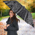 Penrith Panthers Rugby Umbrella Polynesian Tribal Panther Warrior Black Grey Pattern
