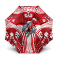 Dolphins Rugby Umbrella Polynesian Tribal Dolphin Warrior Red White Pattern