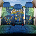 Parramatta Eels Rugby Back Car Seat Cover Polynesian Tribal Eel Warrior Blue Gold Pattern