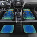 Parramatta Eels Rugby Car Mats Polynesian Tribal Eel Warrior Blue Gold Pattern