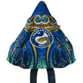 Parramatta Eels Rugby Cloak Polynesian Tribal Eel Warrior Blue Gold Pattern