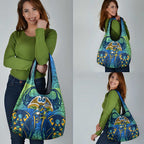 Parramatta Eels Rugby Grocery Bag Polynesian Tribal Eel Warrior Blue Gold Pattern