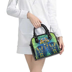 Parramatta Eels Rugby Shoulder Handbag Polynesian Tribal Eel Warrior Blue Gold Pattern