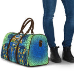 Parramatta Eels Rugby Travel Bag Polynesian Tribal Eel Warrior Blue Gold Pattern