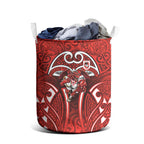 St George Illawarra Dragons Rugby Laundry Basket Polynesian Tribal Dragon Warrior Red Pattern