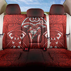 St George Illawarra Dragons Rugby Back Car Seat Cover Polynesian Tribal Dragon Warrior Red Pattern