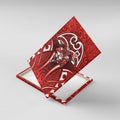 St George Illawarra Dragons Rugby Canvas Wall Art Polynesian Tribal Dragon Warrior Red Pattern