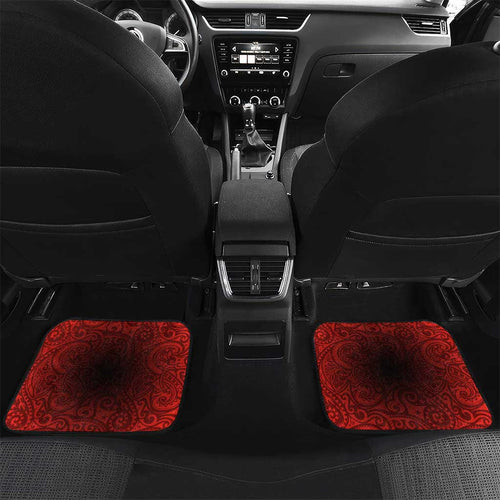 St George Illawarra Dragons Rugby Car Mats Polynesian Tribal Dragon Warrior Red Pattern