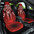St George Illawarra Dragons Rugby Car Seat Cover Polynesian Tribal Dragon Warrior Red Pattern