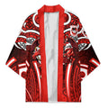St George Illawarra Dragons Rugby Kimono Polynesian Tribal Dragon Warrior Red Pattern