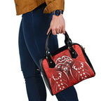 St George Illawarra Dragons Rugby Shoulder Handbag Polynesian Tribal Dragon Warrior Red Pattern