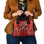 St George Illawarra Dragons Rugby Shoulder Handbag Polynesian Tribal Dragon Warrior Red Pattern