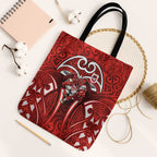 St George Illawarra Dragons Rugby Tote Bag Polynesian Tribal Dragon Warrior Red Pattern