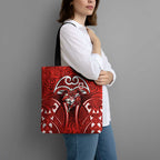 St George Illawarra Dragons Rugby Tote Bag Polynesian Tribal Dragon Warrior Red Pattern