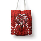 St George Illawarra Dragons Rugby Tote Bag Polynesian Tribal Dragon Warrior Red Pattern