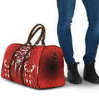 St George Illawarra Dragons Rugby Travel Bag Polynesian Tribal Dragon Warrior Red Pattern